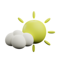 wolkig sonnig Sonne Symbol png