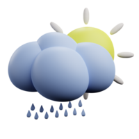 sunny drizzle icon png