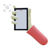 3 D illustration of camera holding hand gesture icon png