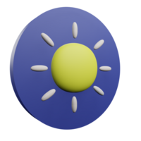 3 D illustration of brightness icon png