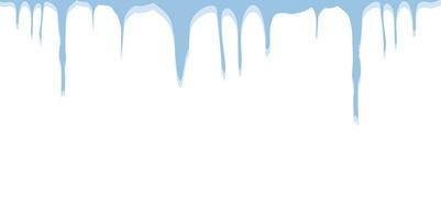 Set Isolated icicles. Digital icicles for design and decoration vector