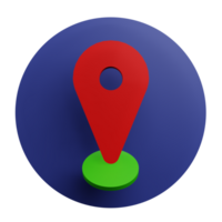 3 D illustration of location icon png