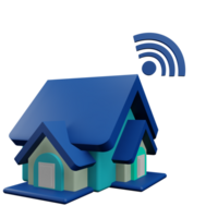 3 D illustration of smart home icon png
