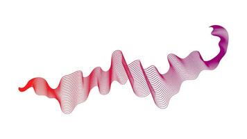 Abstract backdrop with wave gradient lines vector