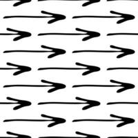 Seamless pattern with doodle arrows vector