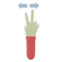 3 D illustration of spread hand gesture icon png