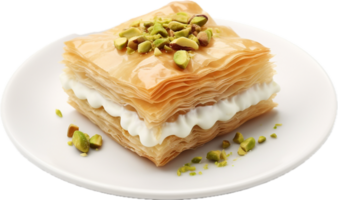 AI generated turkish baklava png