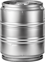 AI generated metal beer keg png