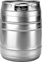 AI generated metal beer keg png