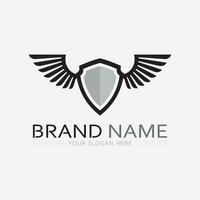 Wings logo vector icon symbol illustration design template