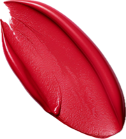 AI generated red lipstick swatch png