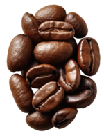 AI generated coffee bean isolated on transparent background png