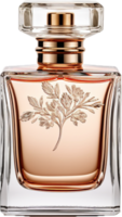 AI generated elegant bottle of perfume png