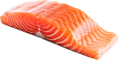 ai generado crudo salmón filete png