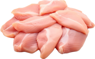 AI generated raw chicken meat png