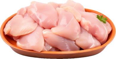 AI generated raw chicken meat png