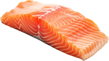 AI generated raw salmon fillet png