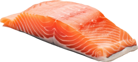 ai generado crudo salmón filete png