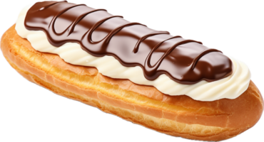 AI generated french eclair pastry png