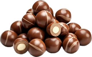 ai generato cioccolato caramella con Nocciole png