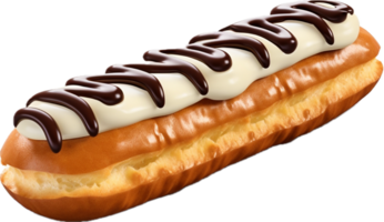 ai genererad franska eclair bakverk png