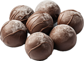 ai generato cioccolato tartufo caramella png