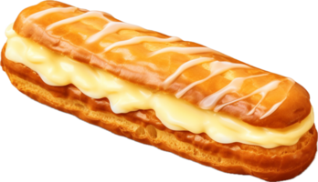 AI generated french eclair pastry png