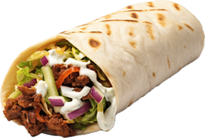 ai généré shawarma sandwich png