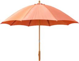 AI generated straw beach umbrella png