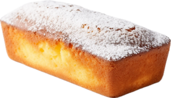 AI generated yogurt cake with powdered sugar png