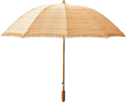 AI generated straw beach umbrella png