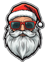 AI generated santa xmas on transparent background png