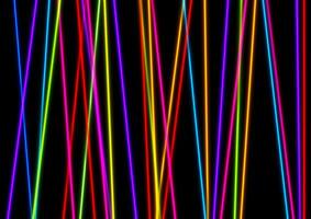 Colorful neon laser lines abstract background vector