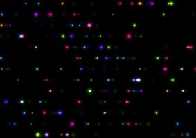 Colorful glowing bokeh particles abstract background vector