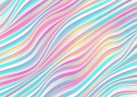 Colorful holographic liquid waves abstract background vector