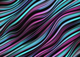 Colorful holographic liquid waves abstract background vector