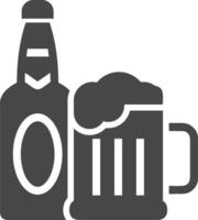 Bottle drink icon symbol vector image. Illustration of the drink water bottle glass design image