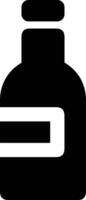 Bottle drink icon symbol vector image. Illustration of the drink water bottle glass design image