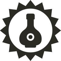 Bottle drink icon symbol vector image. Illustration of the drink water bottle glass design image