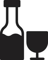 Bottle drink icon symbol vector image. Illustration of the drink water bottle glass design image