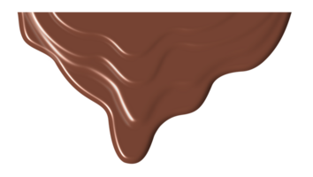 a líquido estava gotejamento baixa uma chocolate Castanho cor. png