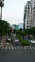 Ho Chi Minh City, Vietnam - November 2023 Overloaded public service in big cities, environmental documentary photography video