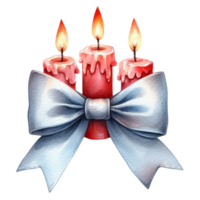 AI generated Candle Bow Gift Anniversary AI Generative png