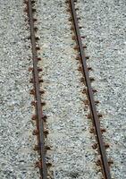 old rusty iron tracks texture photo