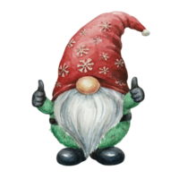 ai généré gnome donner une les pouces en haut ai génératif png