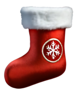 AI generated Beautiful xmas sock. png