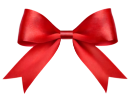 AI generated Red xmas bow. png