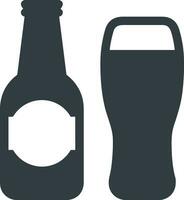 Bottle drink icon symbol vector image. Illustration of the drink water bottle glass design image