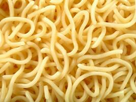 close up of instant noodles photo