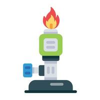 Trendy Lab Burner vector